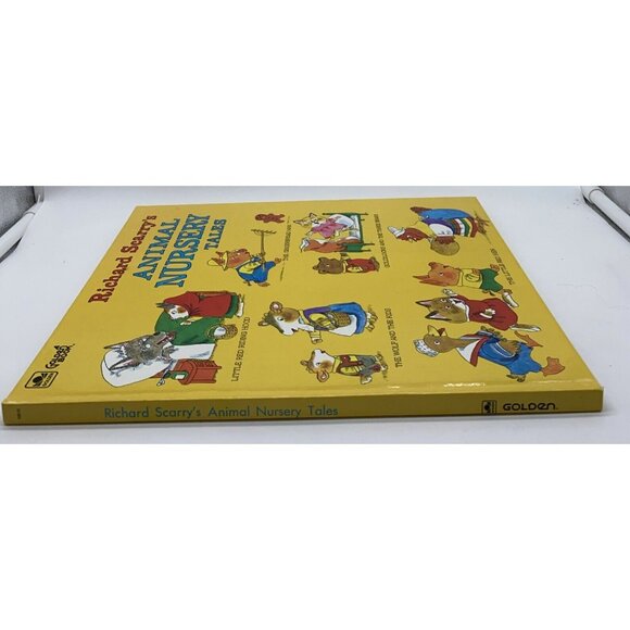 Richard Scarry's Animal Nursery Tales Picture Book Vintage 1975 Golden Book - Picture 2 of 10